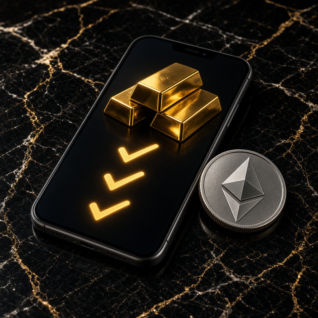 Survey checklist beside an Ethereum coin